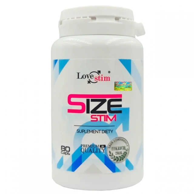 Size Stim - Kapsułki na Powiększenie Penisa 80 caps. | 100% ORYGINAŁ| DYSKRETNA PRZESYŁKA